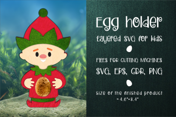 Christmas Elf Chocolate Egg Holder 3D SVG Review