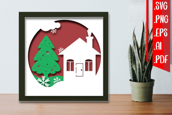 Christmas Layered Papercut 8 SVG Review