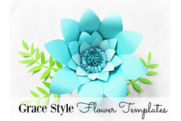 Grace Giant Paper Flowers: 3D SVG for Digital Sales