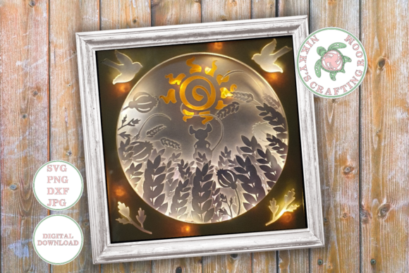 Harvest Mouse 3D SVG for Shadow Boxes