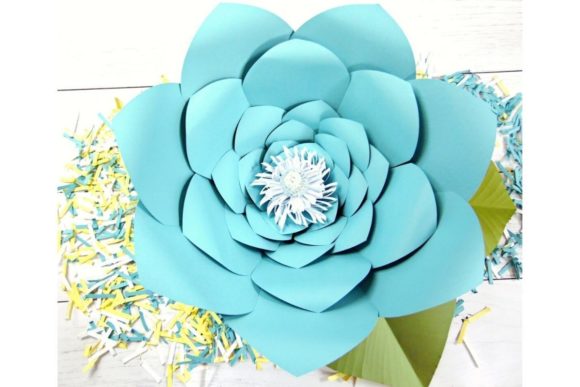 Jasmine Giant Paper Flower Templates: 3D SVG Assets