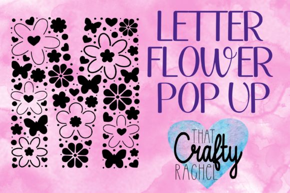 Letter M Pop Up Flower Template: 3D SVG Shapes Review