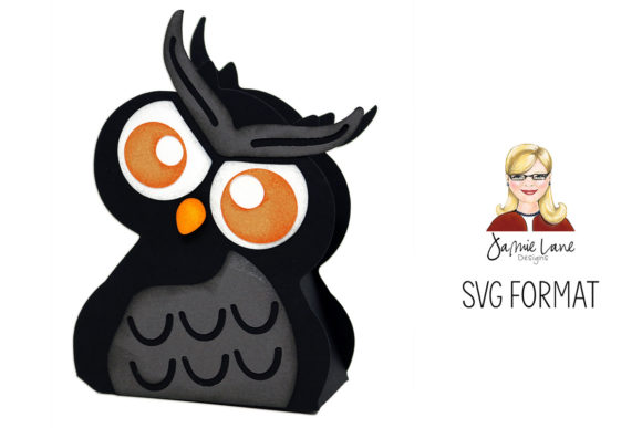 Owl Treat Box: 3D SVG for Christmas Crafts
