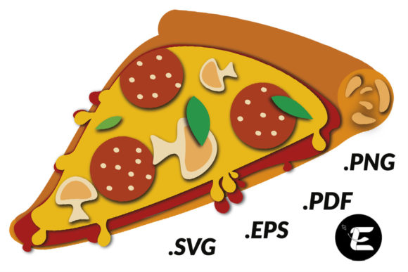 Pizza 3D SVG: Playful Shapes for Local Branding