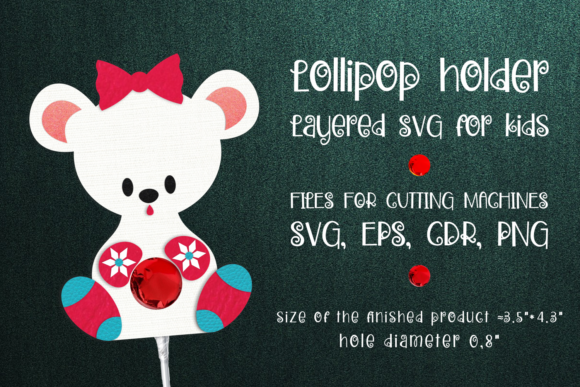 Polar Bear Christmas Lollipop Holder 3D SVG Review