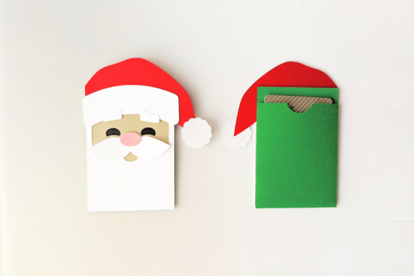 Santa Claus Face 3D SVG for Christmas Digital Products