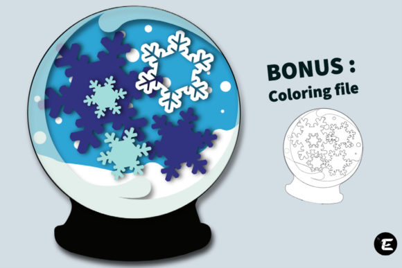 Snowflake Snow Globe: A 3D SVG for Christmas Branding