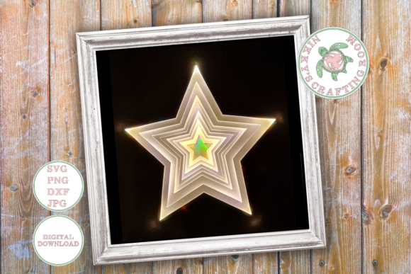 Star 3D Shadow Box Template Review
