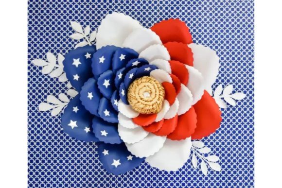 Star Spangled Giant Paper Flower Templates: 3D SVG Review