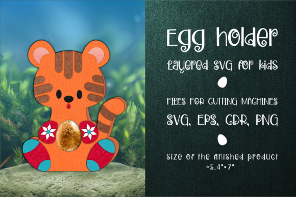 Tiger Christmas Chocolate Egg Holder 3D SVG Review